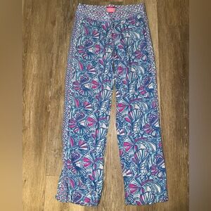 Lilly Pulitzer For Target Blue Palazzo Pants, Small